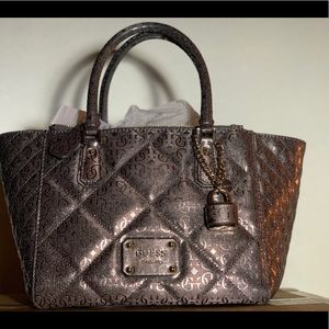 Silver/Rose Gold Guess Purse